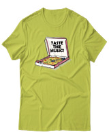 T-Shirt Αντρικό - Taste The Music - Color Thumbnail Λαχανί