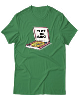 T-Shirt Αντρικό - Taste The Music - Color Thumbnail Πράσινο