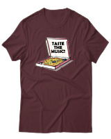 T-Shirt Αντρικό - Taste The Music - Color Thumbnail Μπορντό