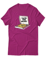 T-Shirt Αντρικό - Taste The Music - Color Thumbnail Φουξια