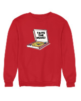 Φούτερ χωρίς κουκούλα Αντρικό - Taste The Music - Color Thumbnail Κόκκινο