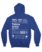 Ζακέτα Φούτερ με κουκούλα - Tattoo Artist - Color Thumbnail Μπλε Ρουά
