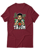 T-Shirt Αντρικό - Tatum D - Color Thumbnail Σκούρο Κόκκινο