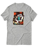 T-Shirt Αντρικό - Taxi Astronaut - Color Thumbnail Γκρι Μελανζέ