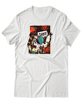 T-Shirt Αντρικό - Taxi Astronaut - Color Thumbnail Άσπρο