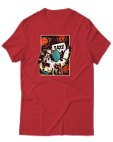 T-Shirt Αντρικό - Taxi Astronaut - Color Thumbnail Κόκκινο