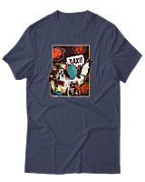 T-Shirt Αντρικό - Taxi Astronaut - Color Thumbnail Μπλε Γκρι