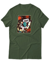 T-Shirt Αντρικό - Taxi Astronaut - Color Thumbnail Κυπαρισσί