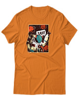 T-Shirt Αντρικό - Taxi Astronaut - Color Thumbnail Πορτοκαλί