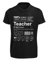 T-Shirt Fit - Teacher - Color Thumbnail Μαύρο