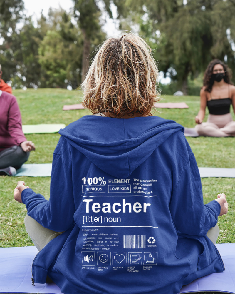 Ζακέτα Φούτερ με κουκούλα - Teacher - Image 1
