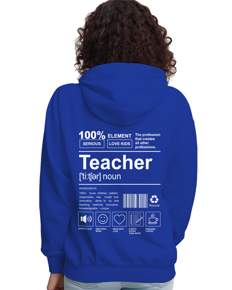 Φούτερ με κουκούλα - Teacher - Image 1