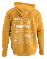 Φούτερ με κουκούλα - Teacher - Color Thumbnail Κίτρινο Χρυσό