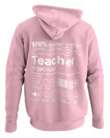 Φούτερ με κουκούλα - Teacher - Color Thumbnail Pink