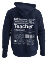 Φούτερ με κουκούλα - Teacher - Color Thumbnail Navy Blue