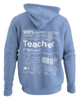 Φούτερ με κουκούλα - Teacher - Color Thumbnail Blue Carolina