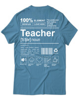 T-Shirt Unisex - Teacher - Color Thumbnail Τυρκουάζ