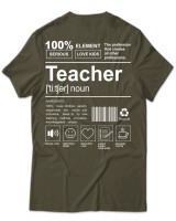 T-Shirt Unisex - Teacher - Color Thumbnail Χακί
