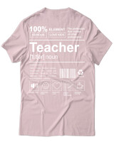 T-Shirt Unisex - Teacher - Color Thumbnail Απαλό Ροζ