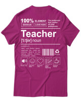 T-Shirt Unisex - Teacher - Color Thumbnail Φούξια