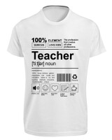 T-Shirt Fit - Teacher - Color Thumbnail 'Ασπρο