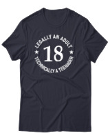 T-Shirt Αντρικό - Technically A Teenager - Color Thumbnail Σκούρο Μπλε