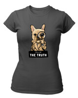 T-Shirt Στενή Γραμμή - Tell Me The Truth - Color Thumbnail Ανθρακί