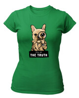 T-Shirt Στενή Γραμμή - Tell Me The Truth - Color Thumbnail Πράσινο