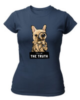 T-Shirt Στενή Γραμμή - Tell Me The Truth - Color Thumbnail Σκούρο Μπλε