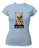 T-Shirt Στενή Γραμμή - Tell Me The Truth - Color Thumbnail Γαλάζιο
