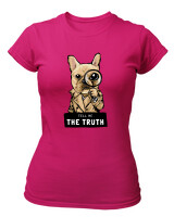 T-Shirt Στενή Γραμμή - Tell Me The Truth - Color Thumbnail Φουξια