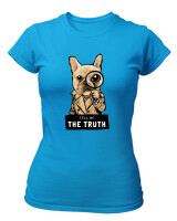 T-Shirt Στενή Γραμμή - Tell Me The Truth - Color Thumbnail Τιρκουάζ