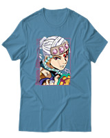 T-Shirt Unisex - Tengen Uzui - Color Thumbnail Τιρκουάζ