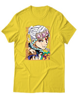 T-Shirt Unisex - Tengen Uzui - Color Thumbnail Χρυσό Κίτρινο