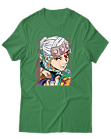 T-Shirt Unisex - Tengen Uzui - Color Thumbnail Πράσινο