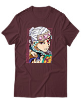 T-Shirt Unisex - Tengen Uzui - Color Thumbnail Μπορντό