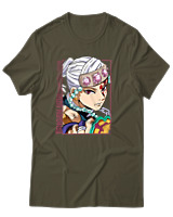 T-Shirt Unisex - Tengen Uzui - Color Thumbnail Χακί