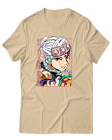 T-Shirt Unisex - Tengen Uzui - Color Thumbnail Μπεζ