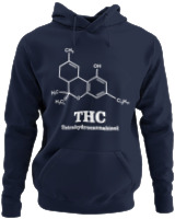 Φούτερ με κουκούλα - Tetrahydrocannabinol - Color Thumbnail Navy Blue