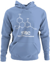 Φούτερ με κουκούλα - Tetrahydrocannabinol - Color Thumbnail Blue Carolina