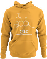 Φούτερ με κουκούλα - Tetrahydrocannabinol - Color Thumbnail Κίτρινο Χρυσό