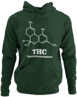 Φούτερ με κουκούλα - Tetrahydrocannabinol - Color Thumbnail Κυπαρισσί