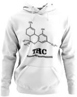Φούτερ με κουκούλα - Tetrahydrocannabinol - Color Thumbnail ΄Ασπρο