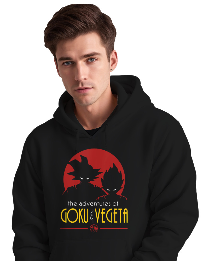 Φούτερ με κουκούλα - The Adventures Of Goku & Vegeta - Image 2