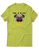 T-Shirt Αντρικό - The Answer Is No - Color Thumbnail Λαχανί