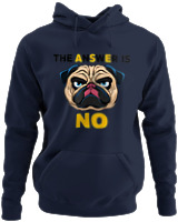 Φούτερ με κουκούλα - The Answer Is No - Color Thumbnail Navy Blue