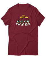 T-Shirt Αντρικό - The Beetles - Color Thumbnail Σκούρο Κόκκινο