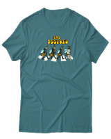 T-Shirt Αντρικό - The Beetles - Color Thumbnail Μπλε Πράσινο