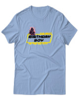 T-Shirt  Γυναικείο - The Best Birthday Boy - Color Thumbnail Γαλάζιο