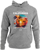 Φούτερ με κουκούλα - The Best Of California - Color Thumbnail Γκρι Μελανζέ